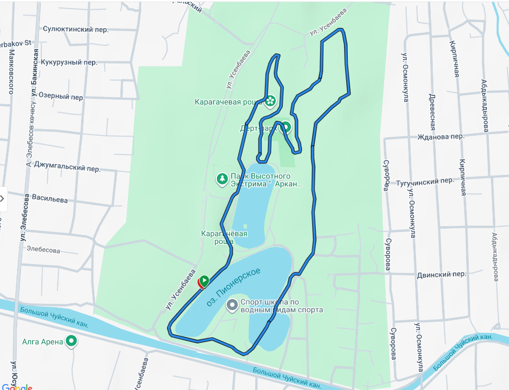 Карта трассы